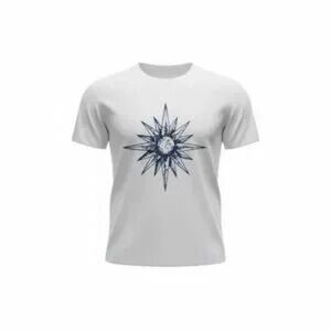 White Men's Compass Graphic T‑Shirt